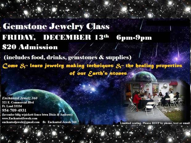 December's Gemstone Jewelry Class